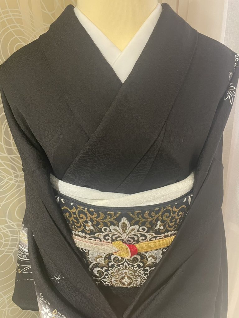 黒色　訪問着
