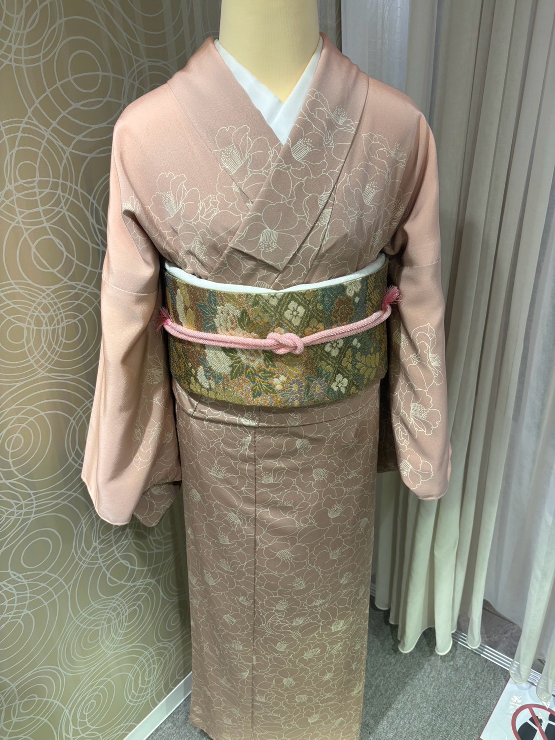 ピンク色 訪問着